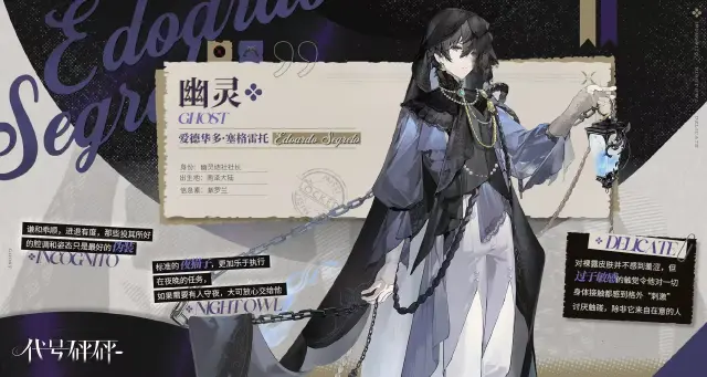 代号砰砰幽灵信息一览 代号砰砰幽灵角色资料图片