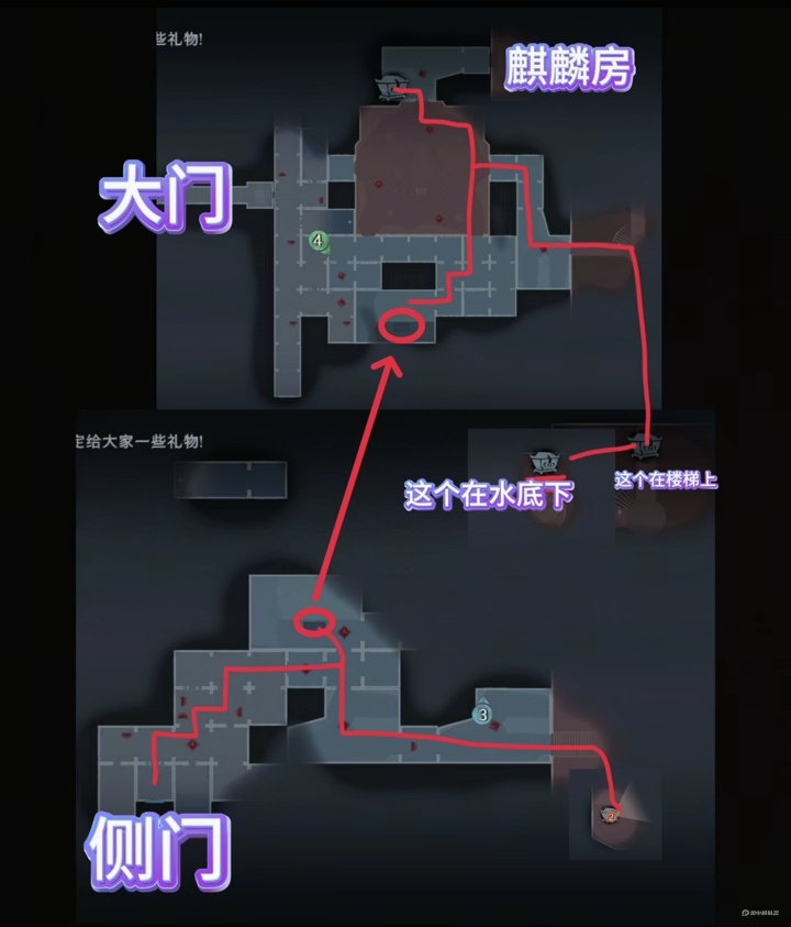 侧门往上两格右转