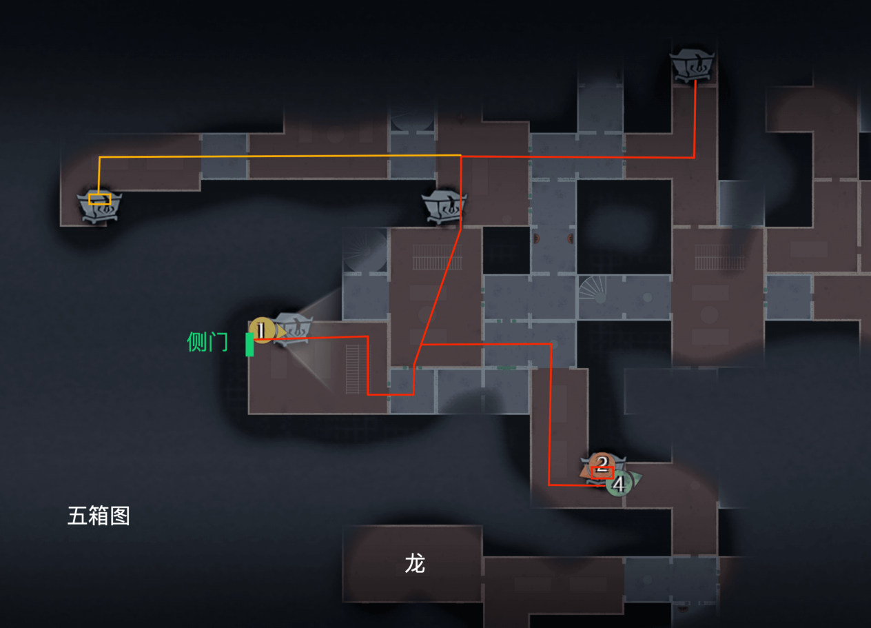 左 偏上 右下路