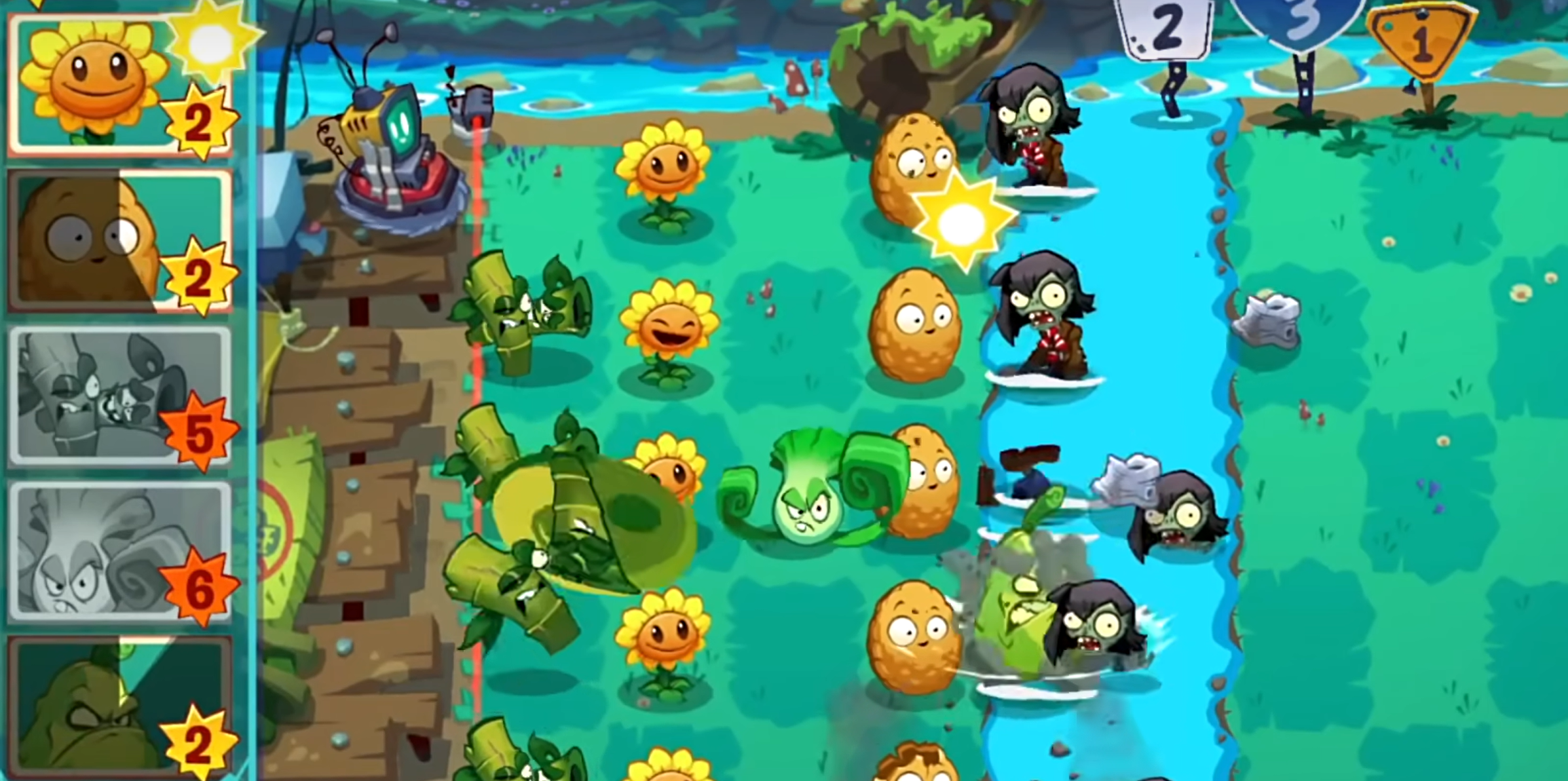 植物大戰(zhàn)僵尸3水池機制玩法 植物大戰(zhàn)僵尸3水池玩法攻略圖片_2